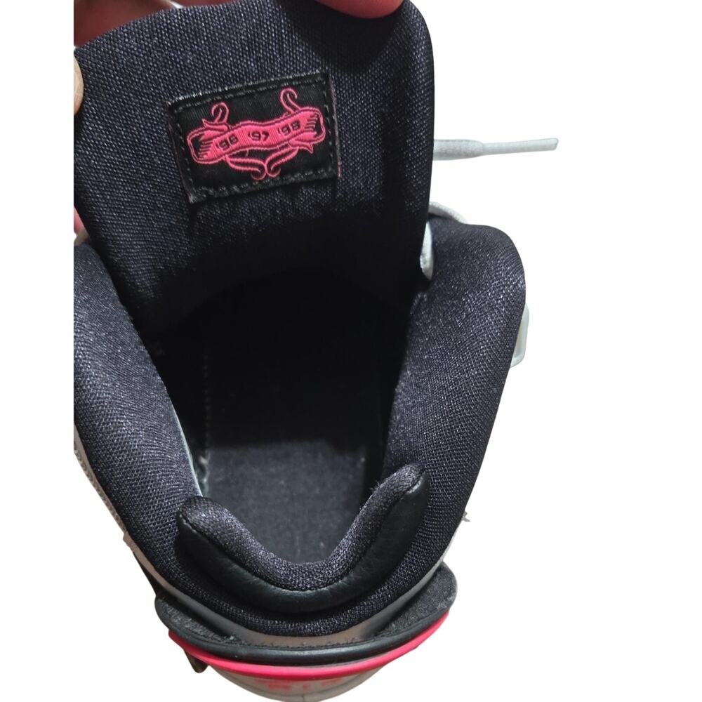 Air Jordan 6 Rings GG Size 6Y Pure Platinum Hyper Pink Black Sneakers - Picture 7 of 8